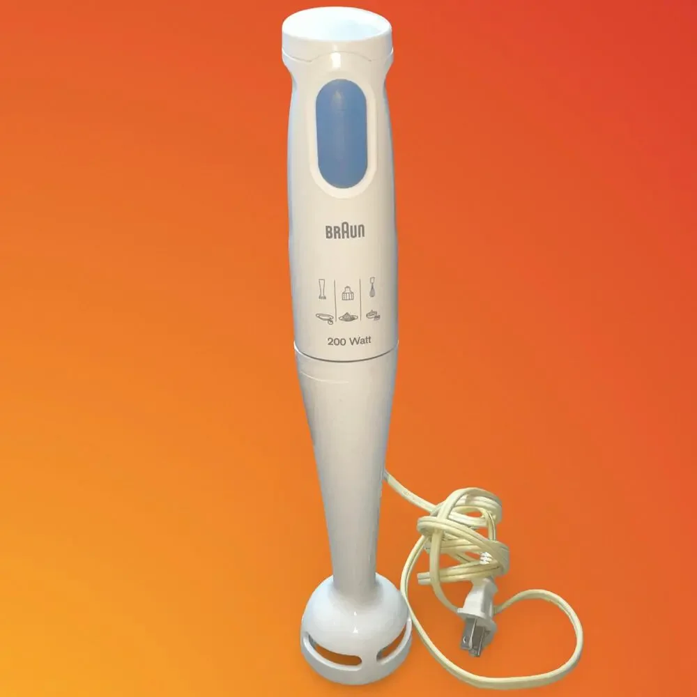 Braun Multiquick 200W Hand Immersion Blender White MR430 HC Retro Kitchen